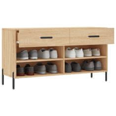 Vidaxl Klop za čevlje sonoma hrast 102x35x55 cm inženirski les