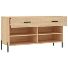 Vidaxl Klop za čevlje sonoma hrast 102x35x55 cm inženirski les