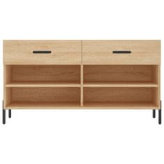 Vidaxl Klop za čevlje sonoma hrast 102x35x55 cm inženirski les