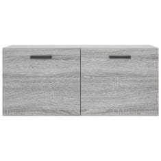 Vidaxl Stenska omarica siva sonoma 80x36,5x35 cm inženirski les