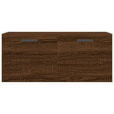Vidaxl Stenska omarica rjavi hrast 80x36,5x35 cm inženirski les