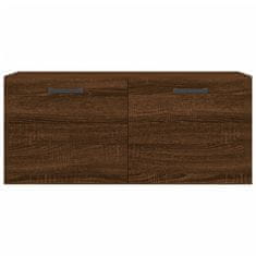 Vidaxl Stenska omarica rjavi hrast 80x36,5x35 cm inženirski les