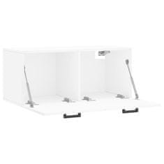 Vidaxl Stenska omarica bela 80x36,5x35 cm inženirski les
