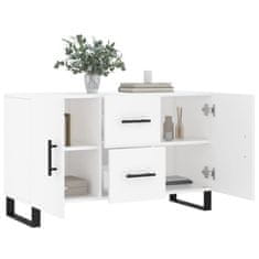 Vidaxl Komoda bela 100x36x60 cm inženirski les