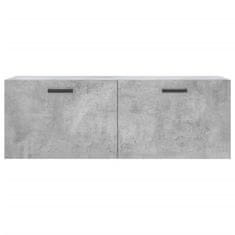 Vidaxl Stenska omarica betonsko siva 100x36,5x35 cm inženirski les