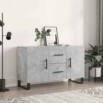 Vidaxl vidaXL Predalnik, betonsko siv, 100x36x60 cm, material na osnovi lesa