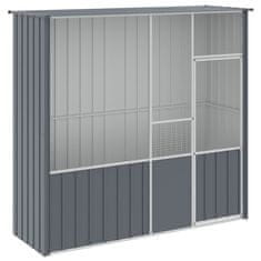 Vidaxl Ptičja kletka antracitna 215x78x200 cm pocinkano jeklo