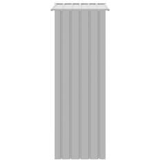 Vidaxl Ptičja kletka siva 115x78x200 cm pocinkano jeklo
