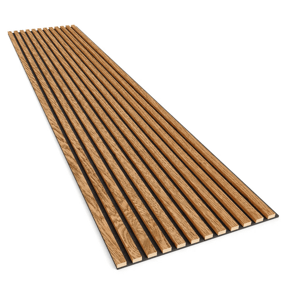 LAMEO Akustični leseni paneli, furnir hrast, 30x275cm (0.82 m²)