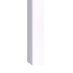 LAMEO 3D dekorativne lamele, lesene letvice za stena, strop ali predelna stena (3x4 cm) (belo)