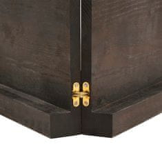 Vidaxl Kopalniški pult temno siv 120x40x6 cm obdelan trden les