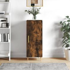 Vidaxl Komoda dimljeni hrast 34,5x34x90 cm inženirski les
