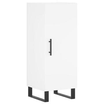 Vidaxl Komoda bela 34,5x34x90 cm inženirski les