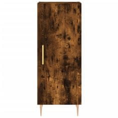 Vidaxl Komoda dimljeni hrast 34,5x34x90 cm inženirski les
