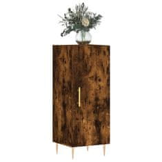 Vidaxl Komoda dimljeni hrast 34,5x34x90 cm inženirski les