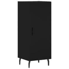 Vidaxl Komoda črna 34,5x34x90 cm inženirski les
