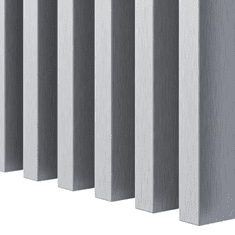 LAMEO 3D dekorativne lamele, lesene letvice za stena, strop ali predelna stena (3x4 cm) (srebrna metalik)