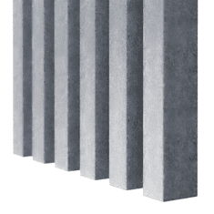 LAMEO 3D dekorativne lamele, lesene letvice za stena, strop ali predelna stena (3x4 cm) (beton)