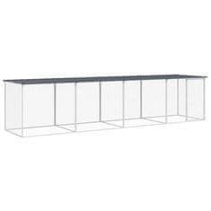 Greatstore Kokošnjak s streho antracitna 403x98x90 cm pocinkano jeklo