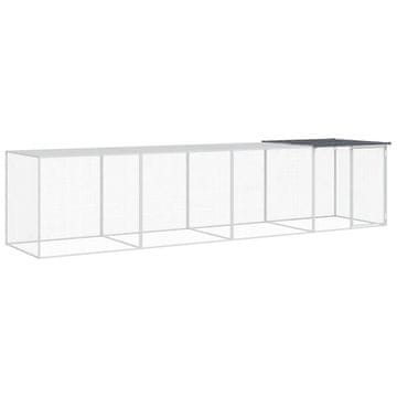 Vidaxl Kokošnjak s streho antracitna 403x98x90 cm pocinkano jeklo