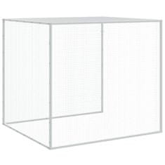 Greatstore Kokošnjak s streho antracit 203x98x90 cm pocinkano jeklo