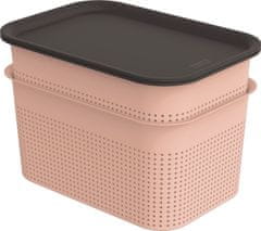 Rotho BRISEN škatla in pokrov, 2x4,5 L, roza