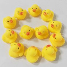 Northix Beeping Bath Ducks - 10 Pack 