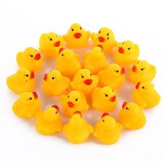 Northix Beeping Bath Ducks - 10 Pack 