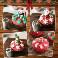 HOME & MARKER® Božični komplet za peko, Šobe za pecivo, Okraševanje peciva, Božični piškoti | DECOCAKE