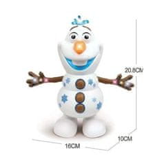 JOJOY® Glasbeni in Plesoči Snežak s Svetlobnimi LED učinki, Frozen, Otroška Igrača | SNOLAF