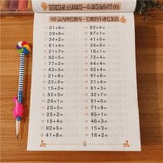 JOJOY® Delovni zvezek za učenje matematike, Seštevanje in Odštevanje, Zabavno računanje | WORKBOOK