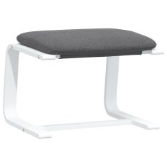 Vidaxl Stolček za noge temno siv 51x41x40 cm blago