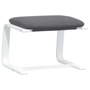Vidaxl Stolček za noge temno siv 51x41x40 cm blago