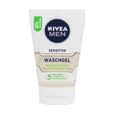 Nivea Men Sensitive Face Wash pomirjajoč čistilni gel 100 ml za moške
