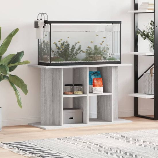 Vidaxl Stojalo za akvarij siva sonoma 100x40x60 cm inženirski les