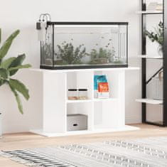 Vidaxl Stojalo za akvarij belo 100x40x60 cm inženirski les