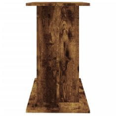 Vidaxl Stojalo za akvarij dimljeni hrast 80x35x60 cm inženirski les