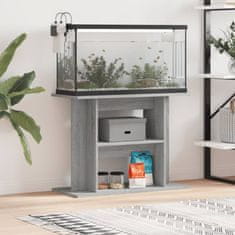 Vidaxl Stojalo za akvarij siva sonoma 80x35x60 cm inženirski les