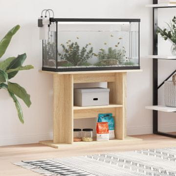 Vidaxl vidaXL Omarica za akvarij, hrast sonoma, 80x35x60 cm