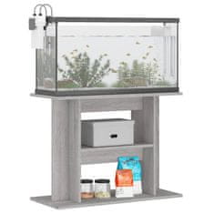 Vidaxl Stojalo za akvarij siva sonoma 80x35x60 cm inženirski les