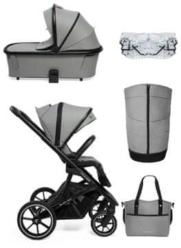 MUUVO Otroški voziček SLICK 2.0 Light Grey
