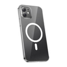 BASEUS Magnetic Crystal Clear zaščitni ovitek za iPhone 12 (prozoren) + kaljeno steklo + komplet za čiščenje