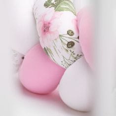 Sensillo Posteljica Mantinel cop roza cvetovi