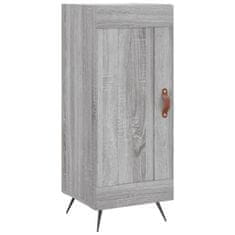 Vidaxl Visoka omara siva sonoma 34,5x34x180 cm inženirski les