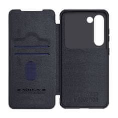 Nillkin Qin Usnjeni ovitek Pro za SAMSUNG S23+ (črn)