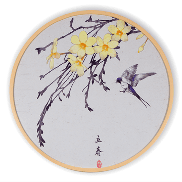 Bondek Azijska slika v lesenem okvirju 60 cm – Omamenost z jasminom