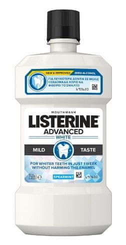 Listerine ustna voda, White Mild, 250 ml