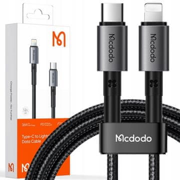 Mcdodo MCDODO USB-C LIGHTNING HITRI POLNILNI KABEL 36W 1M ZA IPHONE 12 13 14
