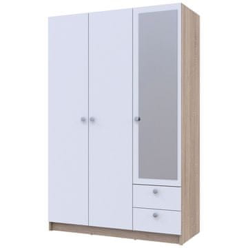 nabbi Rivaldo trivratna omara z ogledalom