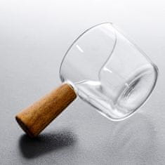 Northix Steklena skodelica z lesenim ročajem - 100 ml 